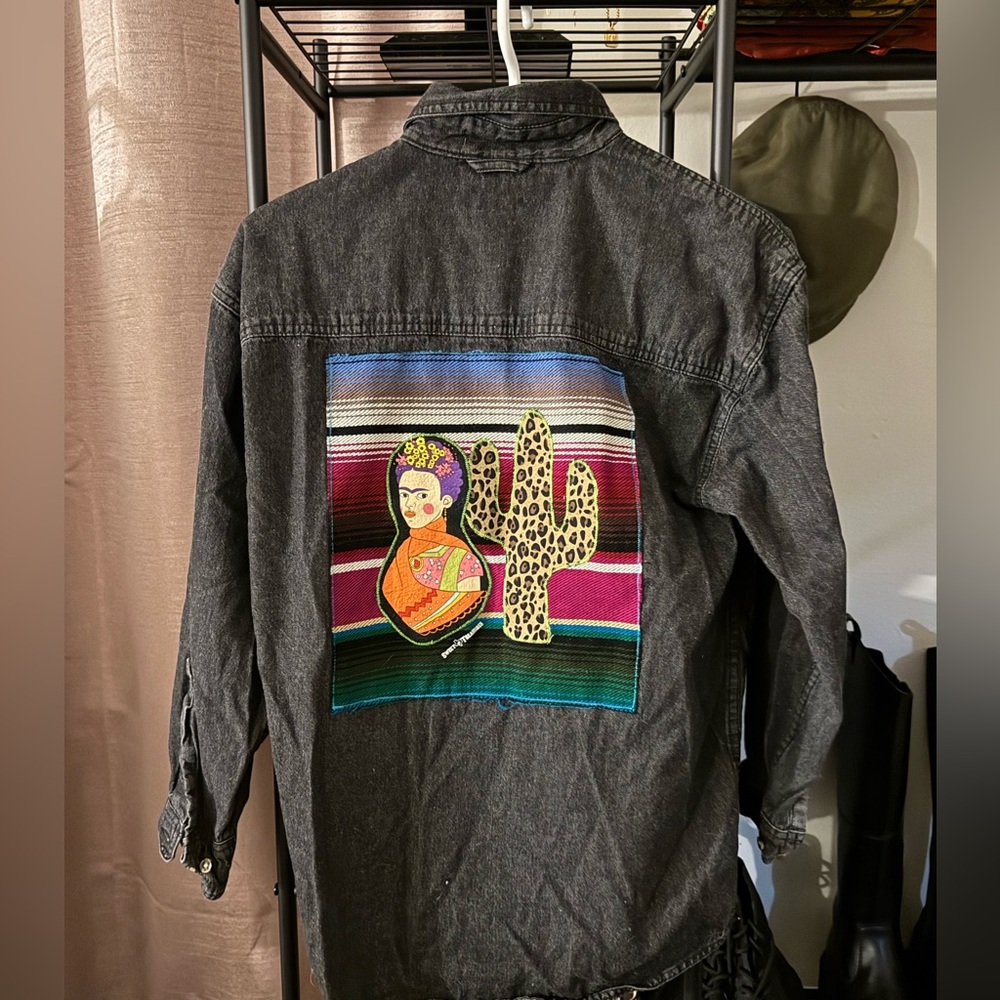 Frida Dark Denim Long Sleeve Shirt
